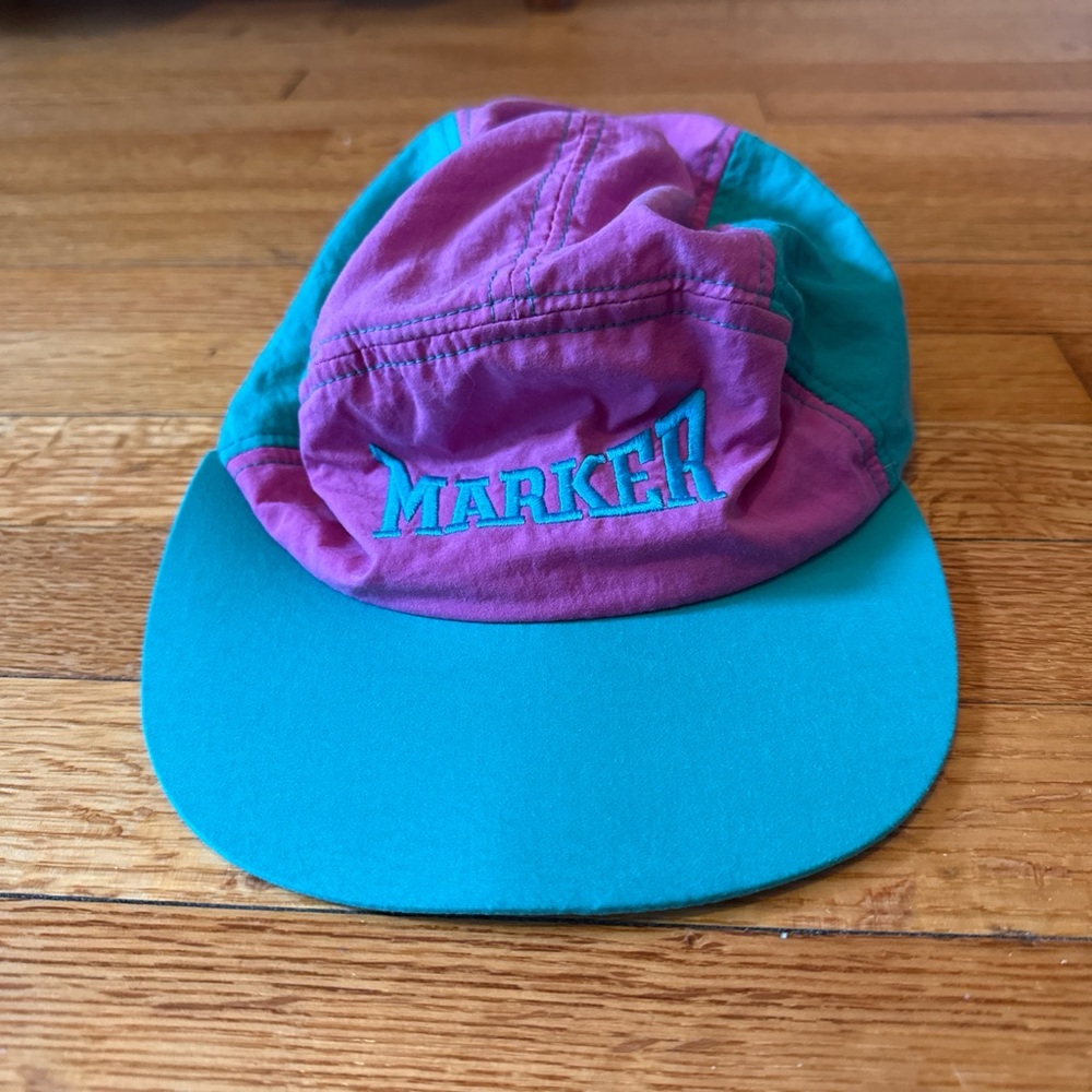 Marker Two-Tone Teal and Magenta Sport ski Cap